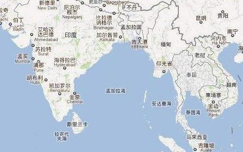 世界上最大的海湾孟加拉湾面积217万平方公里