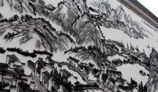 世界最大铁画 115.91平方米的《天下徽商,兴于鸠兹》