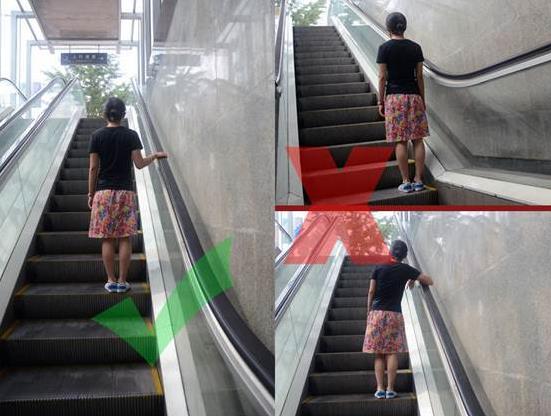 地铁中乘坐扶梯的安全注意事项
