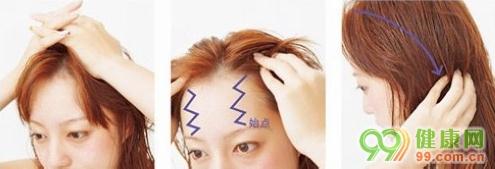 秀发护理：头皮按摩步骤图解，头部按摩手法