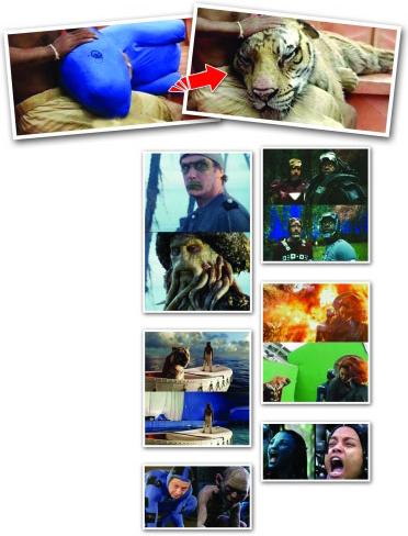 没有特效电影图走红：电影添加特效前后对比图走红