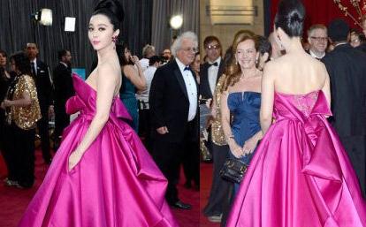 范冰冰大尺度礼服谈奥斯卡:我就是去看,然后回家打打鸡血