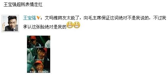 王宝强泰囧超贱表情走红，遭网友恶搞引人爆笑，王宝强搞笑回应网友恶搞台词