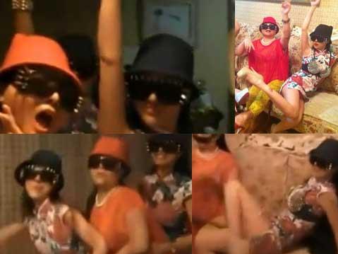 组图:干露露版江南《style》摸胸部露内裤翘大腿,干露露干毛毛母女三人胸罩外穿超自high