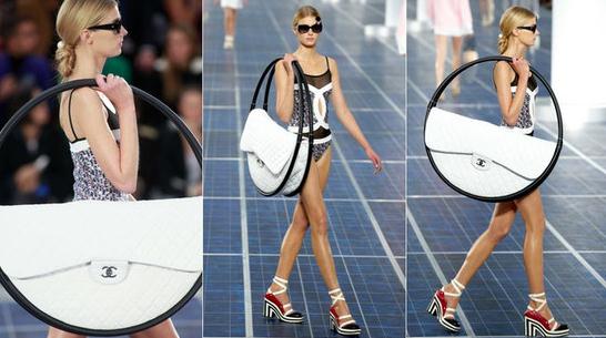 自行车轮胎还是方向盘？香奈儿新款呼啦圈包造恶搞