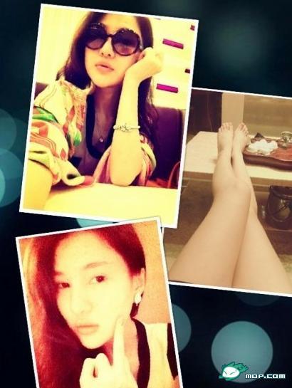 郭美美网上再炫富：晒自拍坐宝马车火辣性感照组图