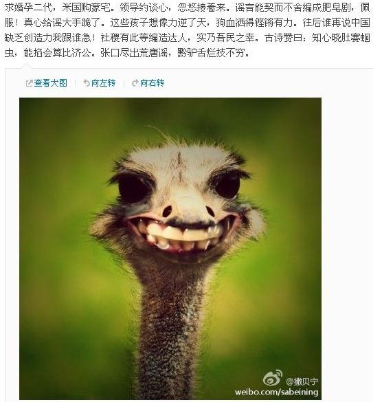 撒贝宁唇枪舌剑斥谣言 网友叹：果然是北大才子撒贝宁微博截图