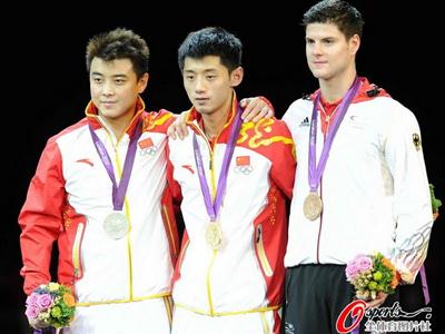 伦敦奥运会中国军团第18金:张继科4-1胜王皓夺奥运冠军完成大满贯