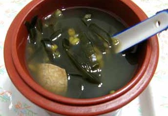 海带绿豆汤治疗青春痘