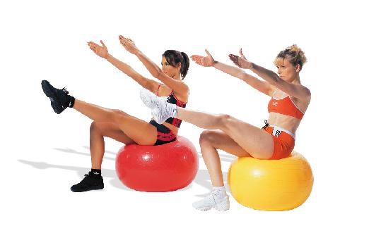 健身球操动作要领,边玩边甩肉!