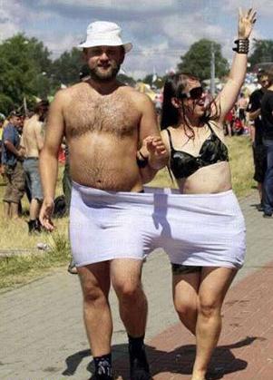 搞笑图片：牛人幽默搞笑总有一张雷倒你，真够省布料的