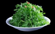 增食欲又爽口的食谱：坚果蒜泥拌茼蒿