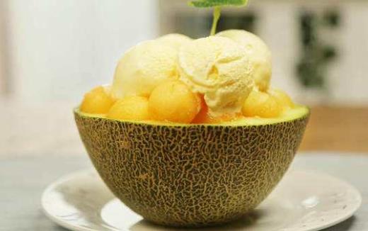 哈密瓜汁的好处 哈密瓜的创意吃法哈密瓜冰激凌